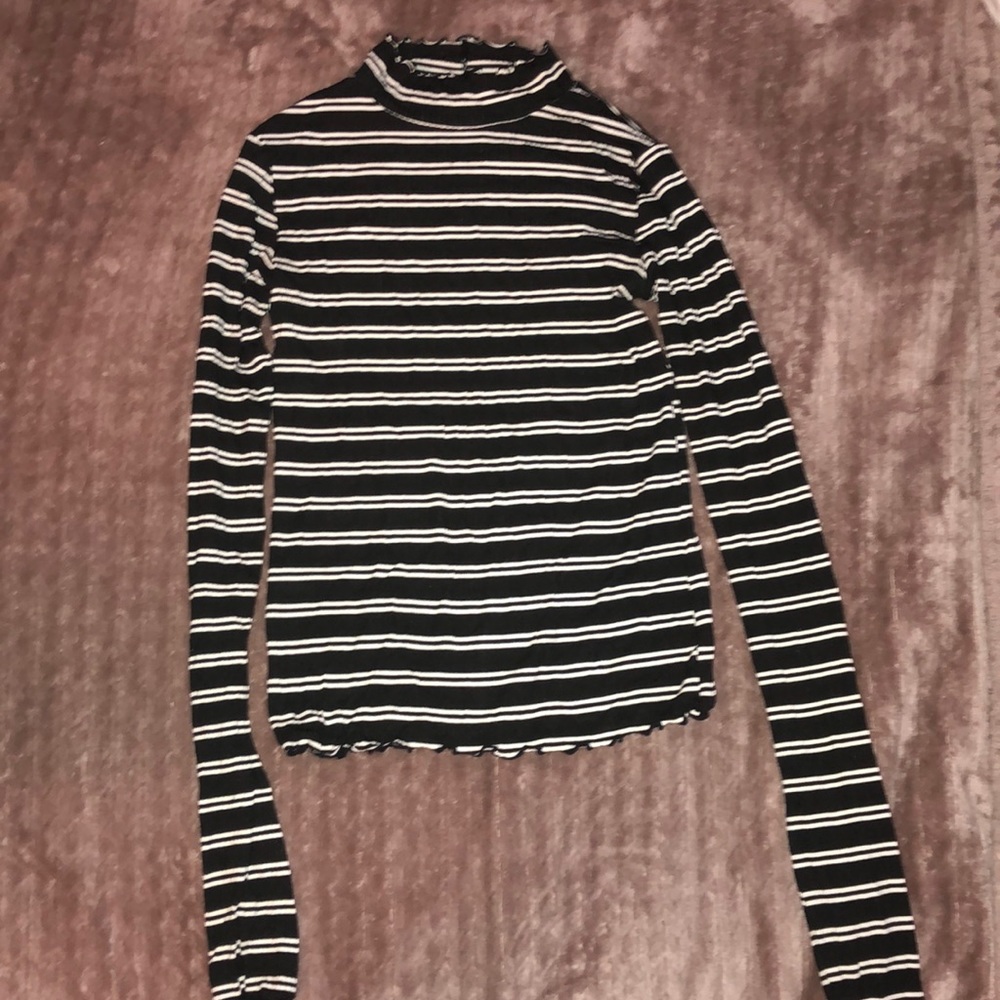 Black and white striped shirt
